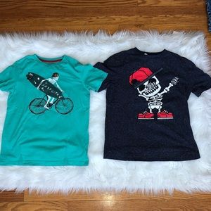 Skeleton shirts 2 pc bundle. Size L (10-12)